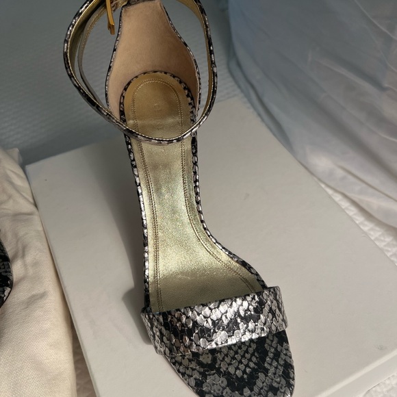Celine python silver and black sandals - Picture 9 of 9